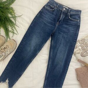 Zara High Raise Straight Leg Jeans